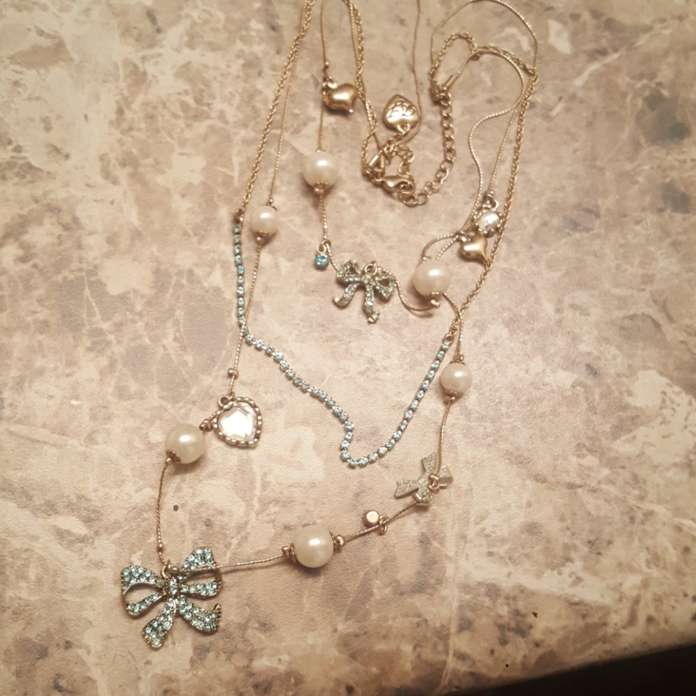Betsey Johnson Bow Necklace